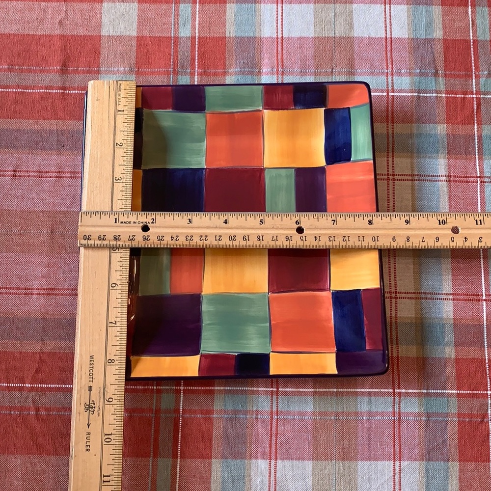 Caracas Hand Painted Square Plate